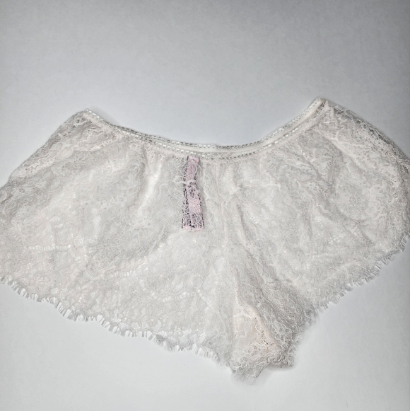 Victoria's Secret Dream Angels Boy Short Lace White Small New - Picture 1 of 7